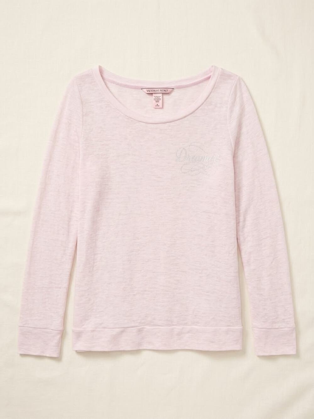 Victoria's Secret Sleepwear Bombshell Pink Long Sleeve Shirt Size M
